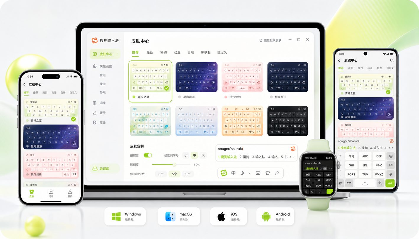 搜狗输入法皮肤下载界面预览