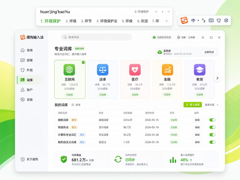 搜狗细胞词库功能展示